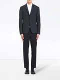 Prada technical poplin single-breasted jacket