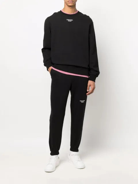 Calvin Klein Jeans logo-print cotton sweatshirt