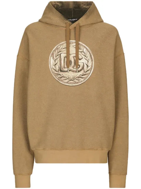 Dolce & Gabbana logo-print long-sleeved hoodie