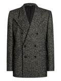 Dolce & Gabbana herringbone double-breasted blazer