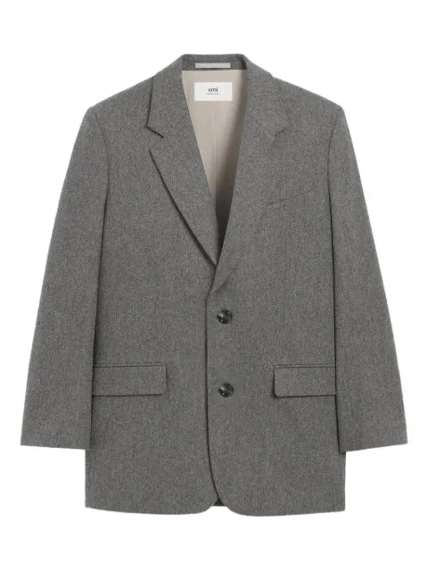 AMI Paris single-breasted wool jacket