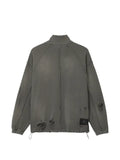 FIVE CM distressed quarter-zip sweater