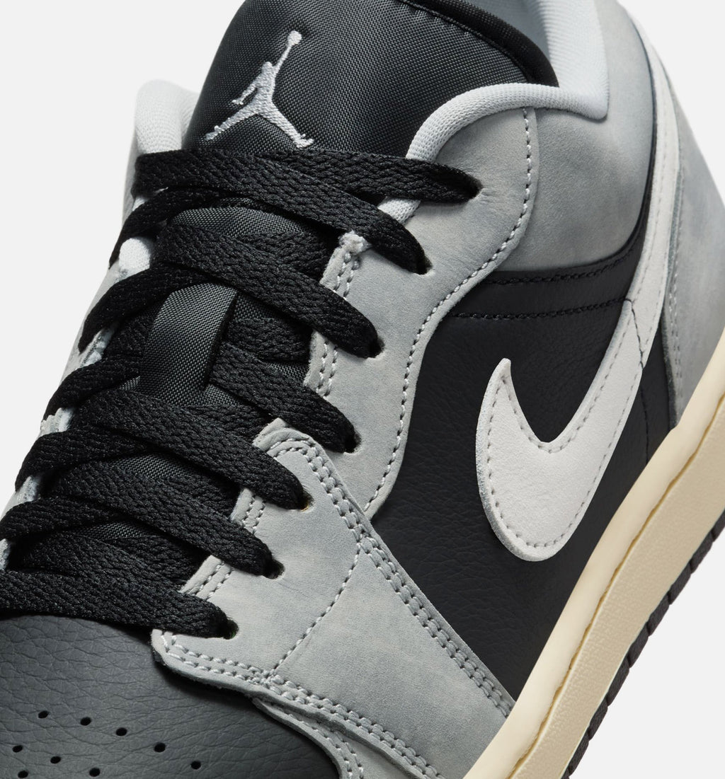 Air Jordan 1 Low SE Men's Lifestyle Shoes - Light Smoke Grey White Off Noir
