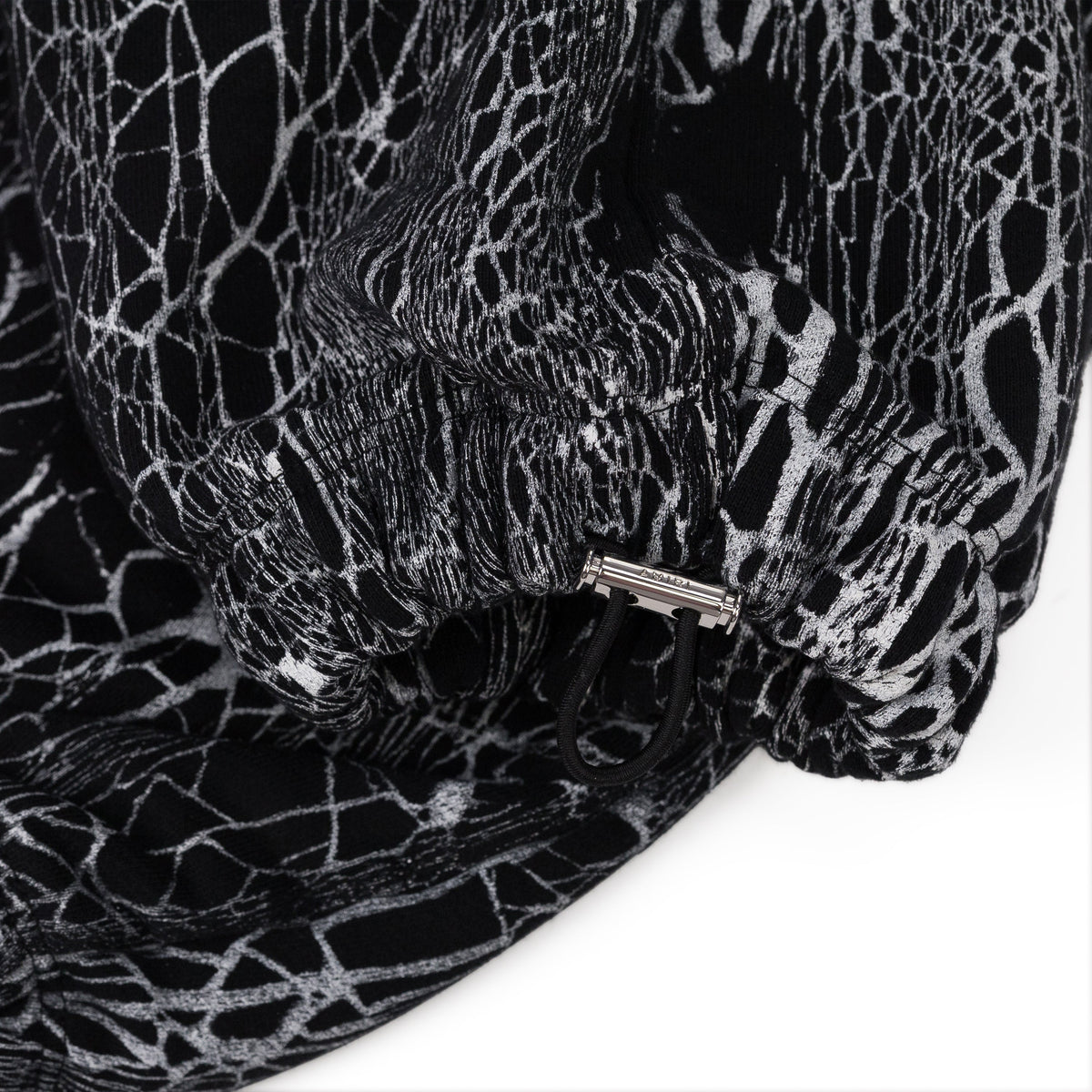 Black Cracked Dye Logo Sweatpants