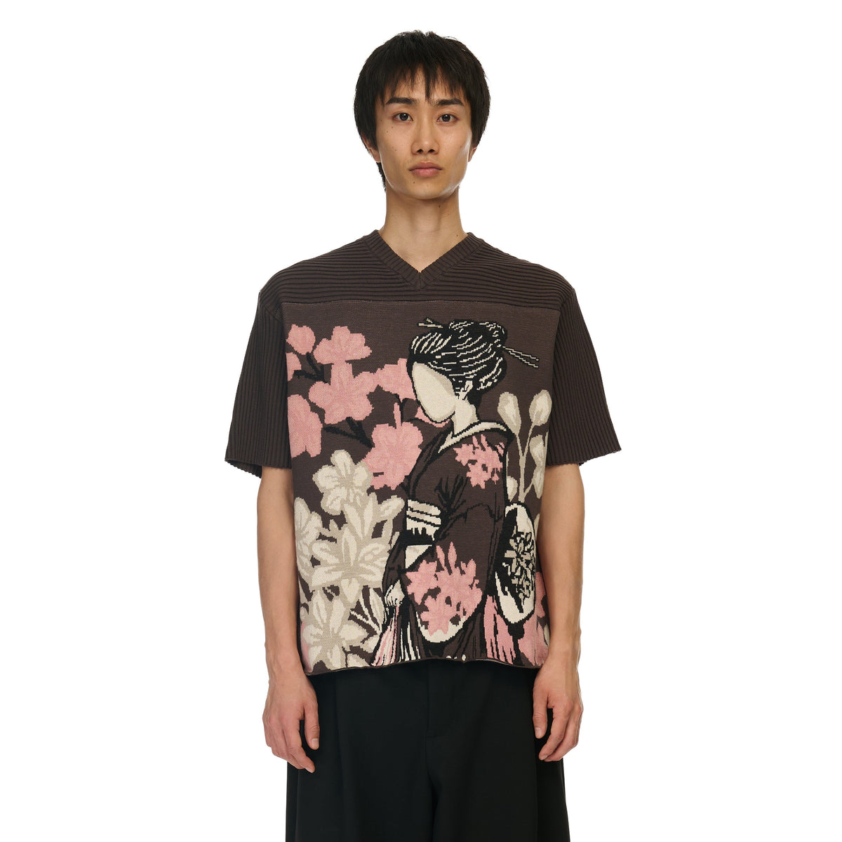 "yakuza v2" knitted Jersey blue