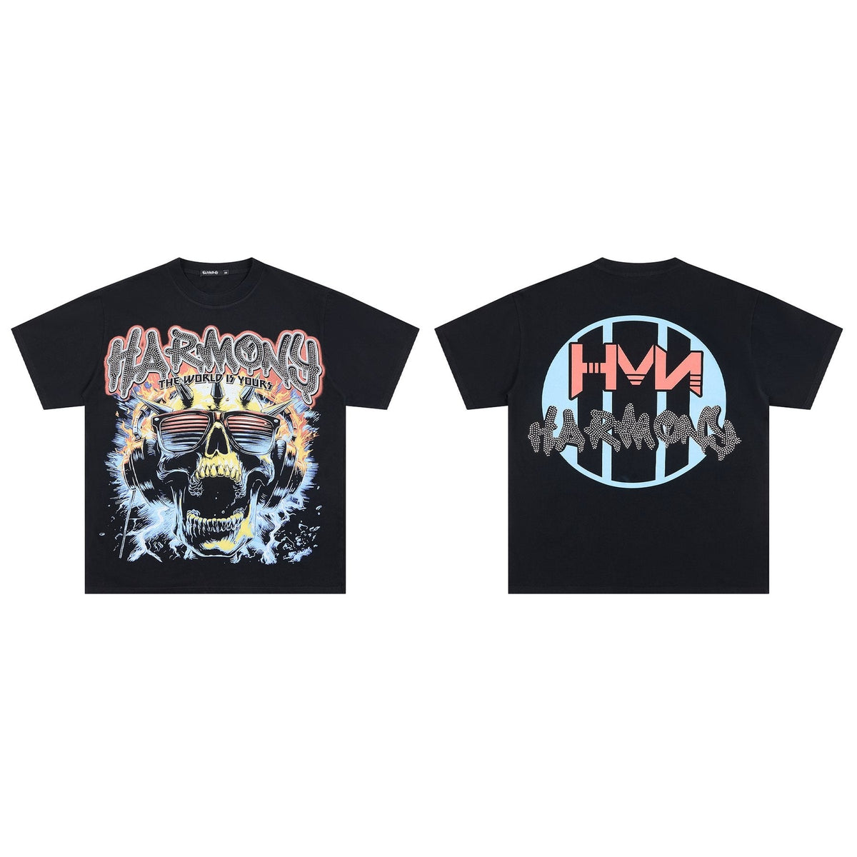 HARMONY Skull Graphic Short-Sleeve T-Shirt