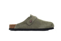 Birkenstock Boston Soft Footbed Suede Dark Green