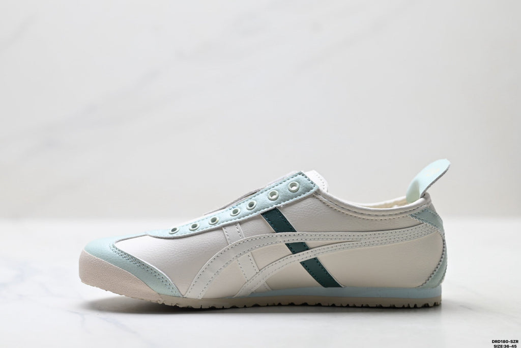 Onitsuka Tiger Retro Low Top White Light Blue Unisex Shoes Style 16
