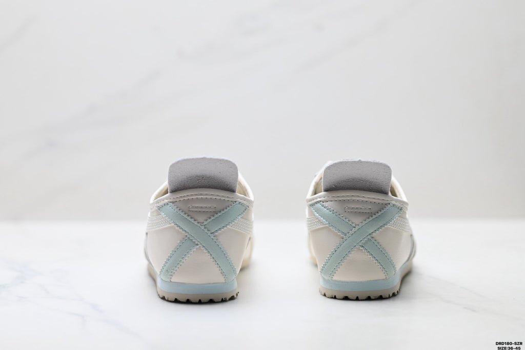Onitsuka Tiger Retro Low Top White Light Blue Unisex Shoes Style 16