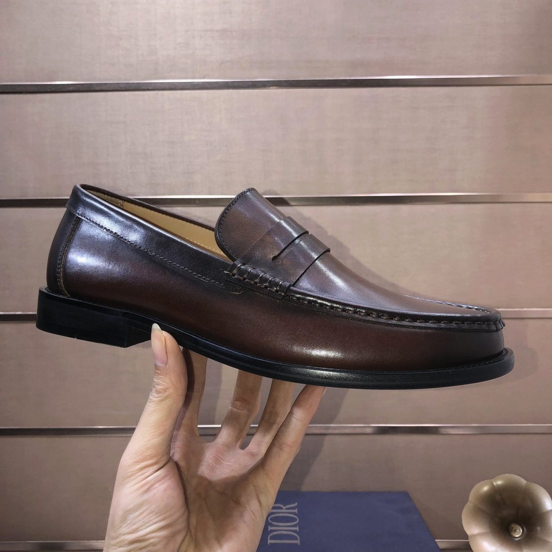 Dior Dark Brown Penny Loafers