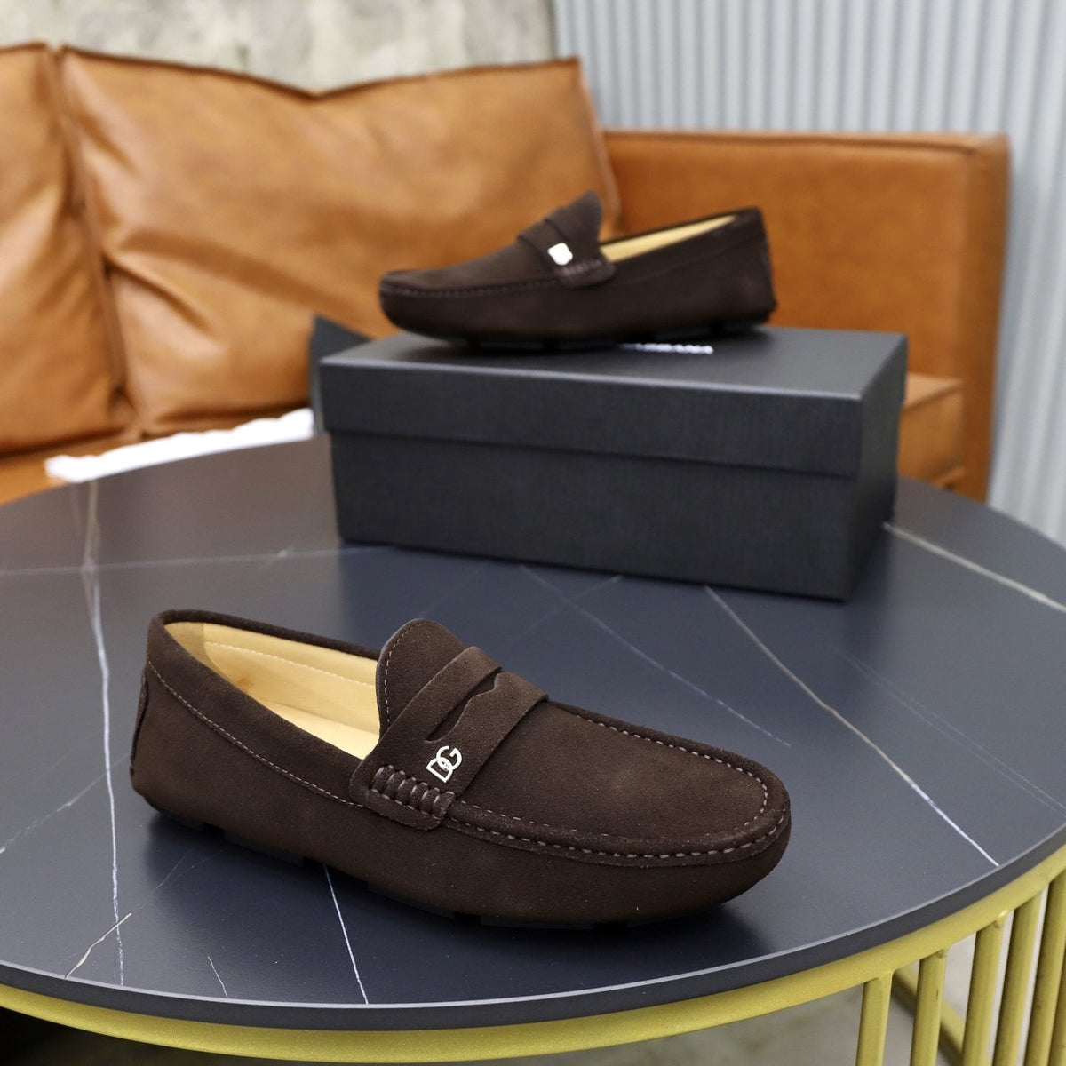 Dolce & Gabbana Men's Moc-Toe Loafers